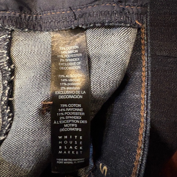 The Skinny Flare Blue Denim Jeans Women's 0 - Picture 8 of 8